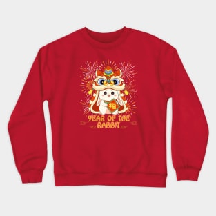 Year of the Rabbit Fireworks & Dragon Crewneck Sweatshirt